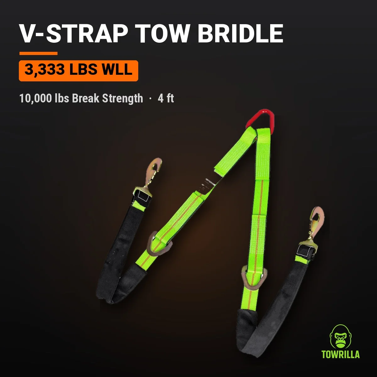 V-Strap Tow Bridle – 3,333 lbs WLL