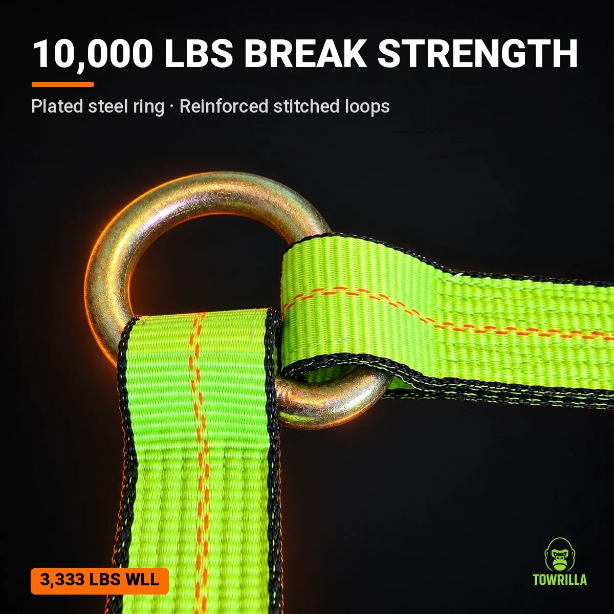 V-Strap Tow Bridle – 3,333 lbs WLL thumbnail 4